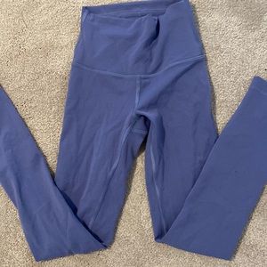 Lululemon leggings, blue, size 0, 25 inch